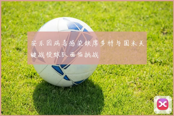 安东因病毒感染缺席多特与国米关键战役球队面临挑战